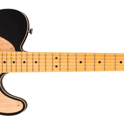 Squier MMM Exclusive FSR Classic Vibe 60s Custom Telecaster SH Wide Range, Gold Anodized Pickguard, Black image 2