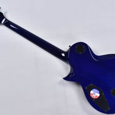 ESP LTD Deluxe EC-1000 Electric Guitar in Swirl Blue Finish image 6