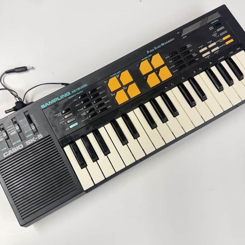Casio SK-5 32-Key  Sampling Keyboard 1980s - Black image 1