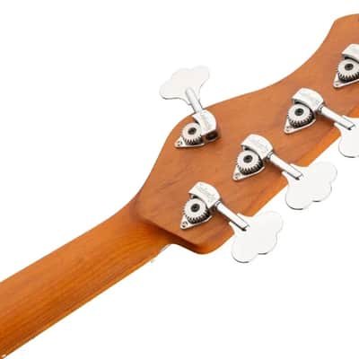 Sadowsky MetroExpress 21-Fret Vintage J/J Bass, Roasted Maple Fingerboard, 5-String - Solid Sage Green Metallic High Polish image 8