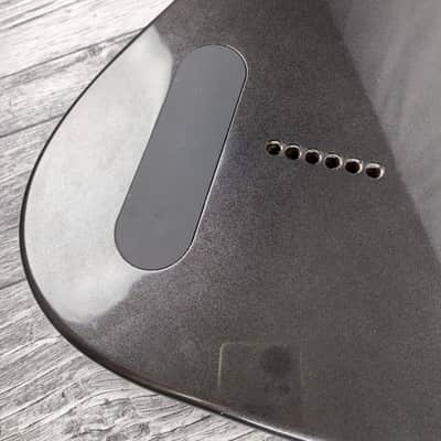 Havok Hard Tail Metallic Black 2pc Mahogany Guitar S type, HS config Custom Guitar Body. 80' style image 9