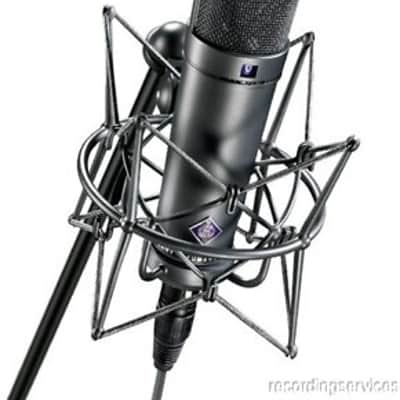 Neumann U87 Ai Set Z (Matte Black w/Shock mount) Cable & Woodbox image 1