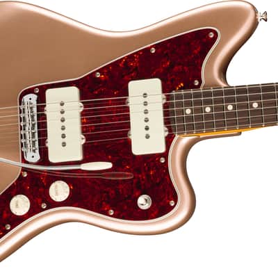 Fender American Professional Classic Jazzmaster Rosewood FB Faded Firemist Gold with Bag image 4