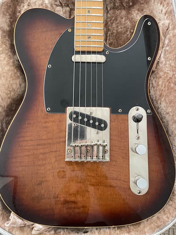 Cheri E-Series Telecaster 1993 Sunburst MIK Korea Vintage Guitar + Hard Case image 1