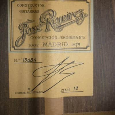 Jose Ramirez 1a classical guitar 1979 image 10