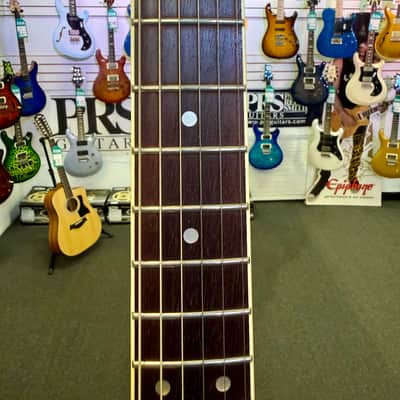 Vintage Revo Series Trio Electric with P90’s, Green Yellow Burst - Pre Owned image 11