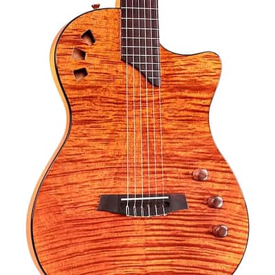 Cordoba Stage Nylon-String Electric Guitar - Natural Amber image 4