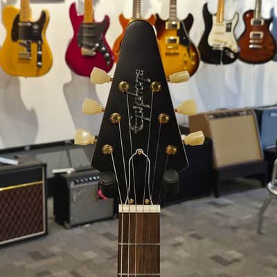 2023 Epiphone 1958 Korina Flying V Electric Guitar - Aged Natural (6 lb 14 oz) image 7