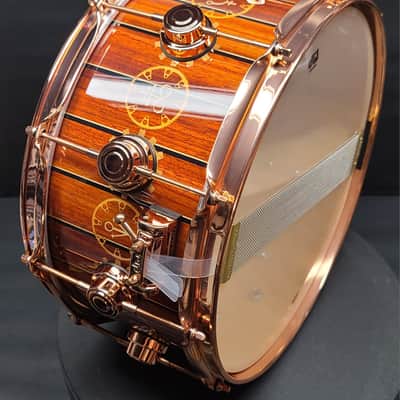 DW Neil Peart 6.5”x14” TIME MACHINE ICON Snare Drum No.198/250 BONUS TM Display Head !!! image 15