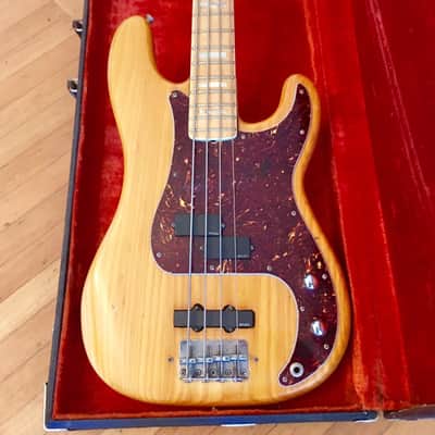 Fender Jazz/ precision bass 1971 Maple natural original vintage usa p/j emg image 4