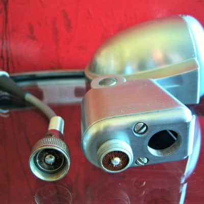 Vintage 1950's Turner 22X crystal microphone modified dynamic w period cable High Z harp mic image 10