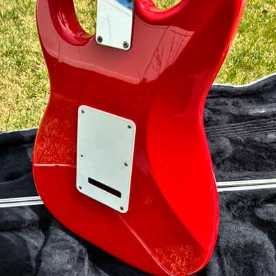 1995 Fender Stratocaster MIM Squier Series - Dakota Red w OHSC image 4