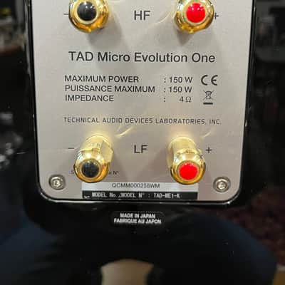 TAD Labs TAD-ME1-K Loudspeakers - Piano Black - w/Stands image 6
