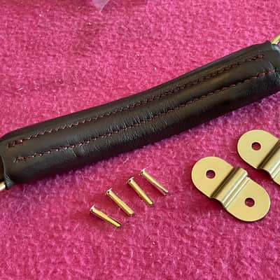 NOS leather guitar case handle for Hiscox Calton mark leaf skb gator crossrock image 12