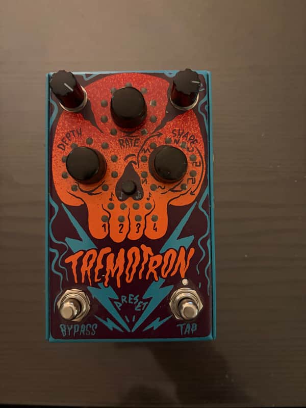 Stone Deaf FX Tremotron Analog Tremolo 2010s - Blue/Orange image 1