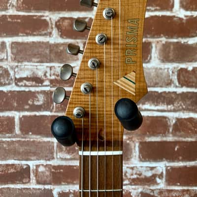 Prisma Accardo  2020 Tinted White/ Natural AAA Roasted Flame Maple Neck *7lbs 7.6oz* (Authorized Dealer) image 10