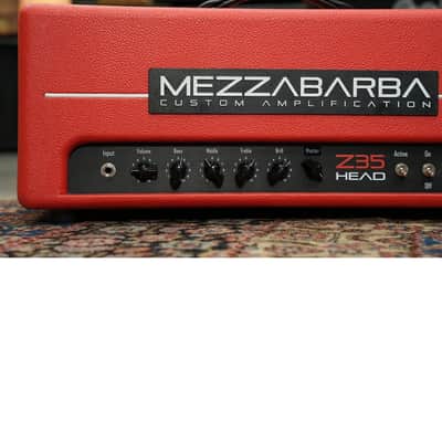 MEZZABARBA Z35 Head 45w - with Master Volume & Send/Return - Red Custom Tolex image 3