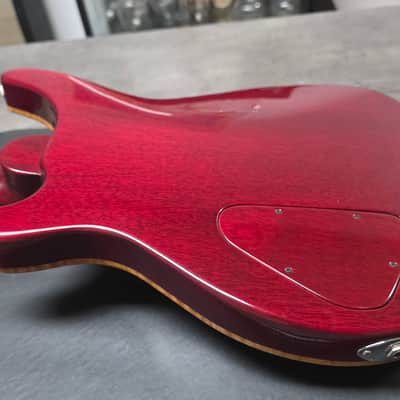 Joe White Guitarworks British Custom Shop UK Boutique Luthier AAA Flame 10 Top Sunburst Tomato Soup Masterbuilt Master Built Custom Abalone Leaf Inlay 22 PRS Tribute image 17