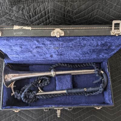 RON COLLIER ULTRA-RARE 'OLD GUARD' FIFE & DRUM CORPS CEREMONIAL TRUMPET w/CASE #4 image 2