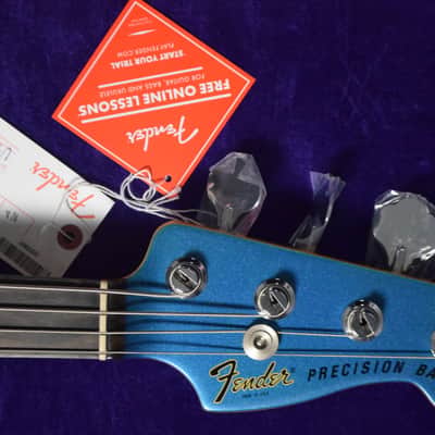 Fender Tony Franklin Unlined Fretless Precision, Lake Placid Blue / Ebony image 3
