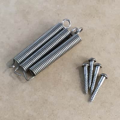 Vintage Made in Japan Fender 1980s Natural Aged Relic Tremolo Bridge Parts 3 Springs + 4 Mounts image 3