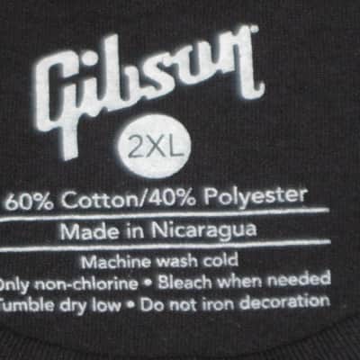 new A+ (with hang tag) genuine Gibson Firebird T-Shirt XXL (XX-Large), Black with Red Graphic, 60% Cotton / 40% Polyester - short sleeve GIBS-GA-FBBMXXL (GA-FBBMXXL) UPC # 711106533926 image 13