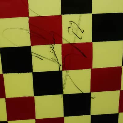1974 Gibson EB-0 Electric Bass -- Checker Finish, Signed by Chubby Checker image 3