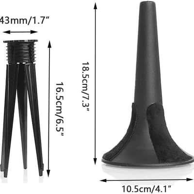 Trumpet Stand Portable Metal 5-Leg Trumpet Stand Holder Foldable Trumpet Holder Accessories for Trumpet Cornet Brass Instrument 1 Pcs image 2