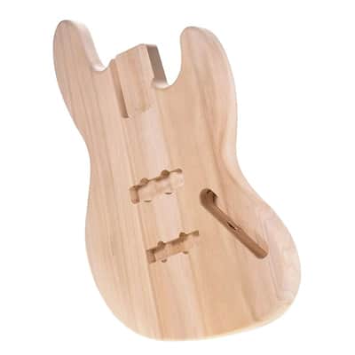 Unfinished Jazz Bass Style Solid Poplar Wood Body DIY Project image 1