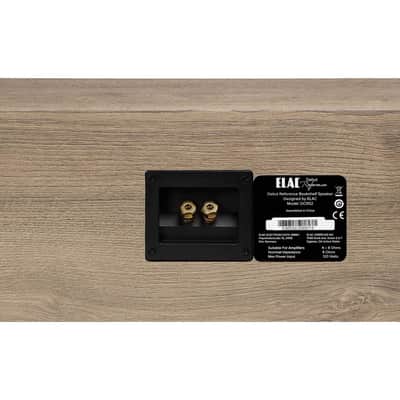 ELAC Debut Reference 5.25" Center Speaker, White Baffle, Oak Cabinet image 4