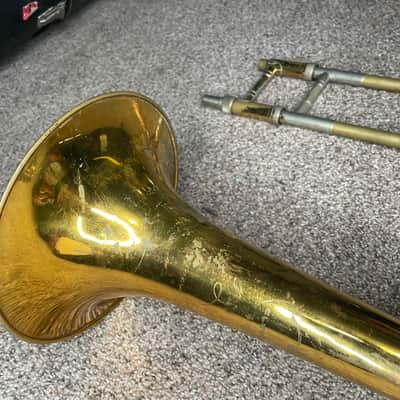 king cleveland 605 trombone (parts or repair, sticky slide) - brass image 4