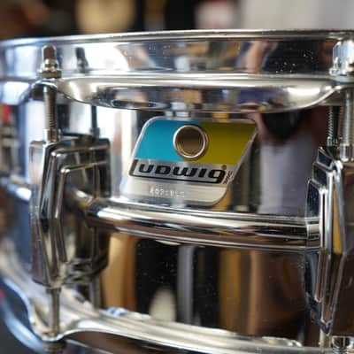 Vintage 1980s Ludwig USA Supraphonic 5x14" Chrome Plated Aluminum Snare Drum image 5