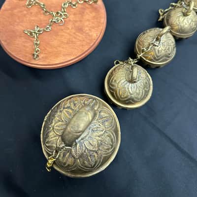 Dobani ELPB 5-Piece Elephant Bells on Holder, Solid Brass, Graduated from 1.5"-3" image 14