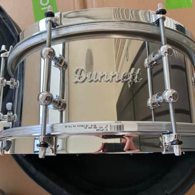 Dunnett Classic Stainless Steel Soprano Snare Drum 5.5in x 12in "Tita"+Beato Bag image 1