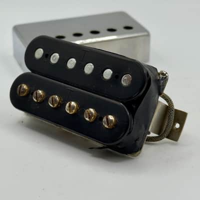 Gibson T Top Tim Shaw Humbucker Pickup Chrome Cover 1978 - Black image 2