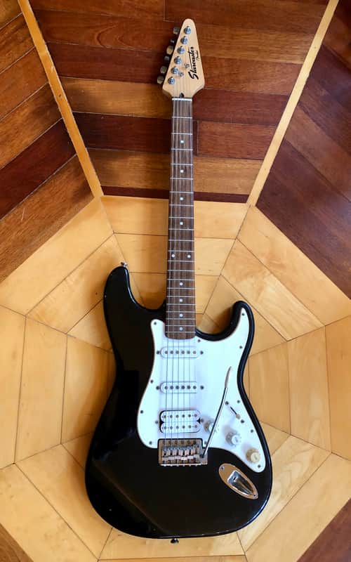 FENDER STARCASTER HSS STRATOCASTER STYLE S Type Electric Guitar Black image 1