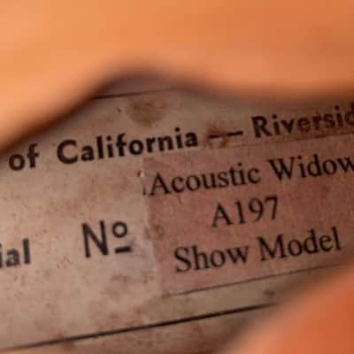 1968 Acoustic Prototype "Show" Blonde Black Widow w/OHSC Hendrix & Zappa image 16