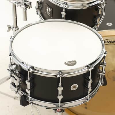 Sonor SQ1 4-pc Shell Pack in GT Black, 12/16/22/14 (322 Set NM-MH GTB plus 1465 SDW Snare) image 9