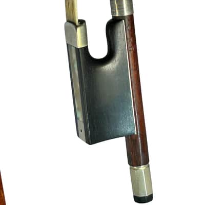 Vintage Fine 4/4 French Violin Bow – PRS Stamped – Jean Pierre Marie Persoit&Case - Silver Winding - 61 gr., 74.5 cm.-FREE Shipping - Videos image 2