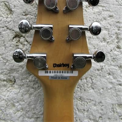 Brownsville Choirboy Hollow Body Guitar, 3 Pickup,  Black Sparkle, Plays & Sounds Good image 10