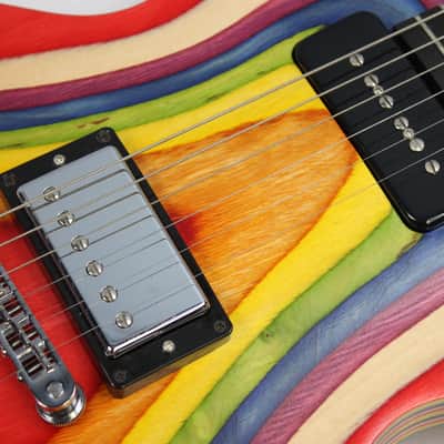 2013 Gibson Les Paul Zoot Suit Electric Guitar, Rainbow image 8