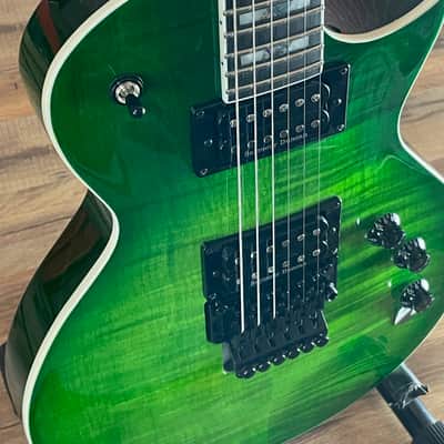 ESP LTD Alex Skolnick AS-1 Signature Electric Guitar - Lime Burst/Lime Green image 3