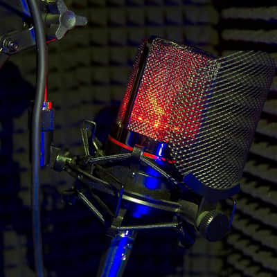 MXL 990 Condenser Microphone for Podcasting, Singing, Home Studio Recording, Gaming & Streaming | Red LED Lights | XLR | Large Diaphragm (Blaze) image 7