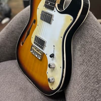 Berly T-Custom Thinline 2025 - 3-Tone Sunburst. NEW, (Authorized Dealer) image 6