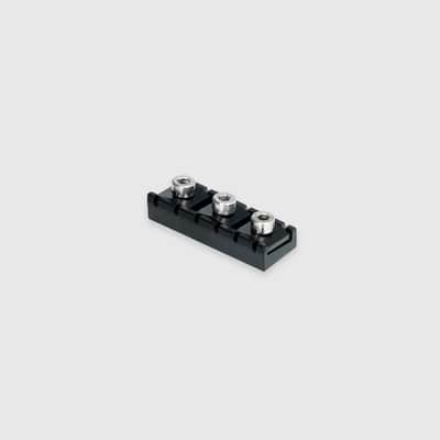 Tremoline FT36T-R3-BS Stainless Steel double locking tremolo + R3 (42.8mm) Locking Nut, Black image 7