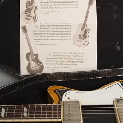 National Model 1104 Town & Country Solid Body Electric Guitar (1958), ser. #X74695, period soft shell case. image 12