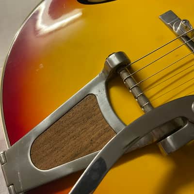 Teisco Hollow Body Electric Guitar MIJ Japan 1970s Sunburst image 4