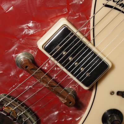 1962 Supro Belmont (National/Valco) Pink Pearloid Electric Guitar (VIDEO! Fresh Refret+Work, Ready) image 7