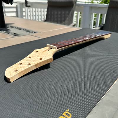 Warmoth Meadowhawk (Fits Stratocaster) Neck - Birdseye Maple + Rosewood, Stainless Jumbo frets, 25.5" Scale, 42mm Nut image 8