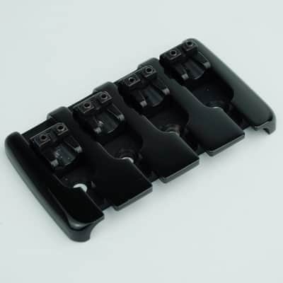 Black 4 String Electric Bass Guitar Bridge Fixed Hardtail image 4